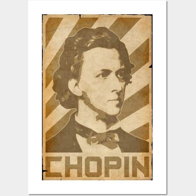 Frederic Chopin Retro Wall Art by Nerd_art